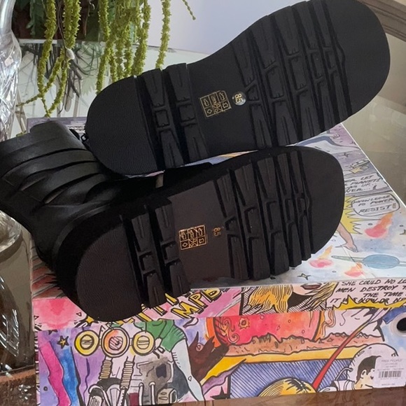 Jeffrey Campbell size 8.5 Black/Noir gladiator boot sandal from Free People - Picture 5 of 12